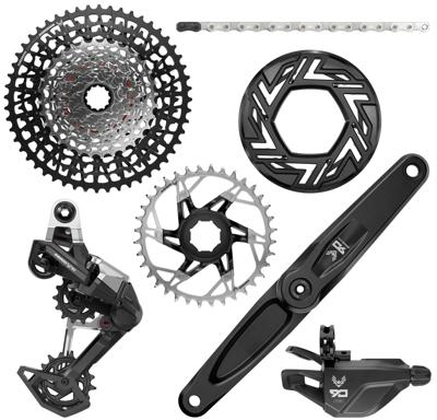 SRAM schaltgruppen-set "eagle 90 transmission e-bike" shifting group set t eagle 90 brose 165 mm SRAM schaltgruppen-set "eagle 90 transmission e-bike" shifting group set t eagle 90 brose 165 mm