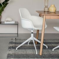 Zuiver Draaibare Eetkamerstoel 'Albert Kuip' Met armleuning, Bouclé - thumbnail