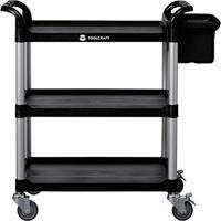 TOOLCRAFT 88 70 91 Servicewagen Aluminium, Kunststof Kleur (specifiek): Aluminium (naturel), Zwart - thumbnail