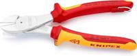 Knipex Kracht-Zijsnijtang | 200 mm Lengte | Geïsoleerd | Meercomponenten-Omhullingen | VDE-Goedgekeurd - 74 06 200 T BK - thumbnail