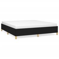 Bedframe zonder matras stof zwart 160x200 cm - thumbnail