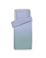 HEMA Dekbedovertrek 140x200/220cm zacht katoen kleurverloop groen-blauw (groen) - thumbnail