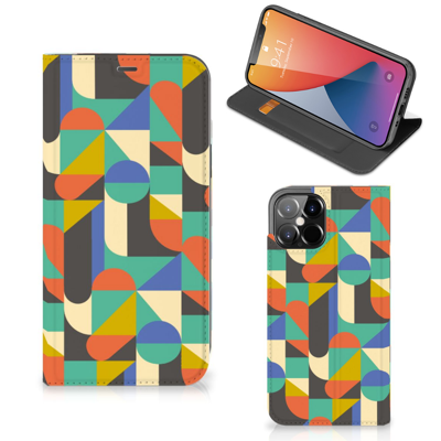 iPhone 12 Pro Max | Hoesje met Magneet | Funky Retro iPhone 12 Pro Max | Hoesje met Magneet | Funky Retro