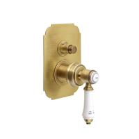 Douchekraan Inbouw Sapho Vienna Mengkraan Afbouwdeel 2-weg Brons (incl. inbouwdeel) - thumbnail