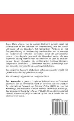 Strafwetboek, Wetboek van strafvordering, Bijzondere wetten (Paperback)