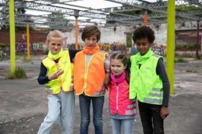 Wowow Reflectievest kids nutty jacket maat xs roze