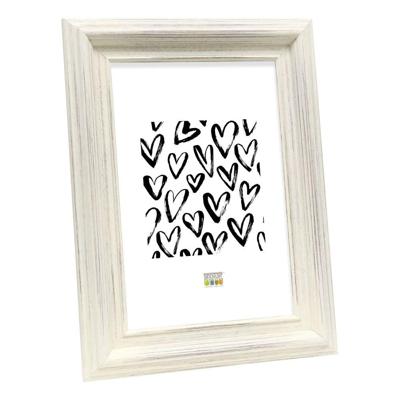 Deknudt Brede klassieke fotokader in wit geschilderd 13x18 S55DF1