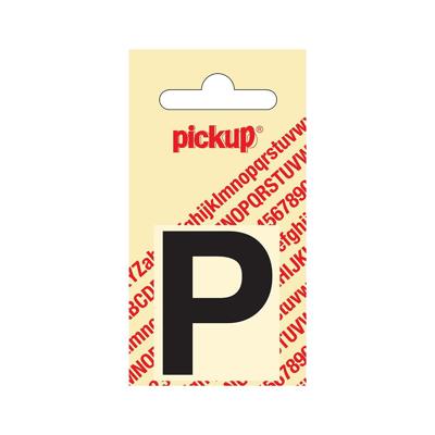 Deco letter p helvetica zwart 40 mm Pickup - Pickup