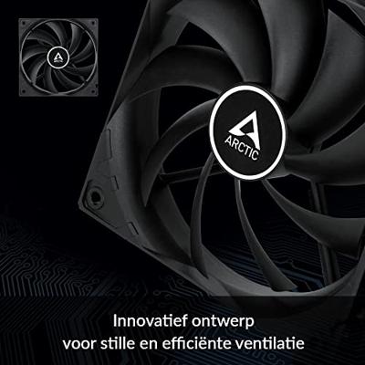 Arctic F12 PC-ventilator Zwart (b x h x d) 120 x 25 x 120 mm