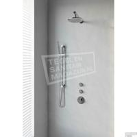 Chrome Edition thermostatische inbouw regendouche SET 13 met 20 cm douchekop en staaf handdouche - thumbnail