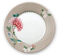 Pip Studio Blushing Birds Ontbijtbord Khaki 21 cm - thumbnail