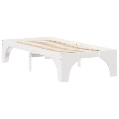 Bedframe Wit 80 x 200 cm Massief grenenhout