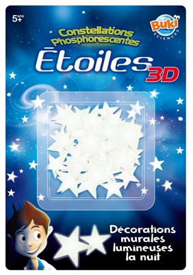 3D-sterrenstickers BUKI wit