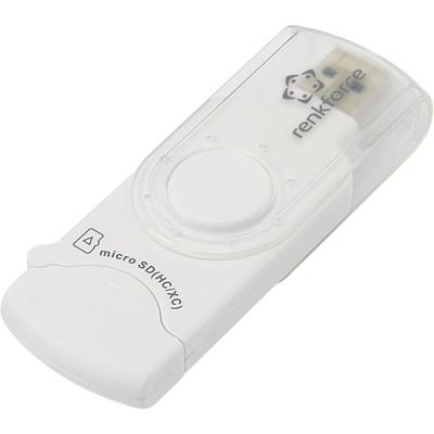 Renkforce RF-3285273 Externe geheugenkaartlezer USB-A 3.2 Gen 1 Wit