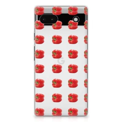 Google Pixel 6A | Siliconen Case | Paprika Red