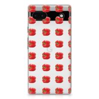 Google Pixel 6A | Siliconen Case | Paprika Red - thumbnail