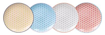 Dinerborden Set - Tokyo Design Studio - Star Wave - 25.7x3cm - 4 stuks