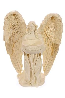 Sfeerlicht Kaarshouder Engel Knielend (18 cm)