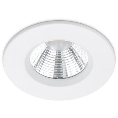 LED Inbouwspot 5W IP65 Dimbaar - Warm Wit 3000K - Mat Wit Aluminium