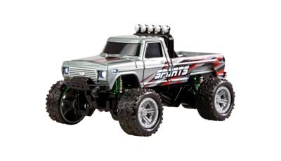 Amewi Grijs Brushed 1:64 RC auto Elektro Monstertruck Achterwielaandrijving RTR 2,4 GHz Incl. accu en laadkabel, Met lichteffect Amewi Grijs Brushed 1:64 RC auto Elektro Monstertruck Achterwielaandrijving RTR 2,4 GHz Incl. accu en laadkabel, Met lichteffect