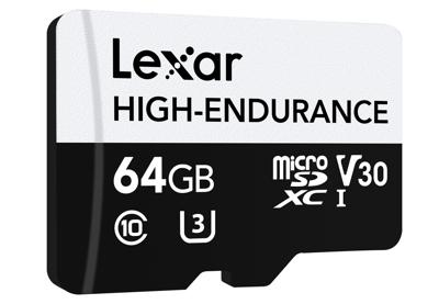 Micro SD-Kaart Lexar High-Endurance 64 GB Micro SD-Kaart Lexar High-Endurance 64 GB