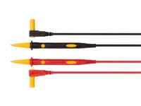 2 Meetsnoeren CAT IV 600V 15A 75 cm - thumbnail