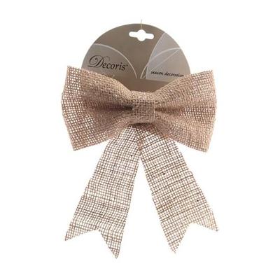 Kerststrik Jute Ø28cm Bruin 1st