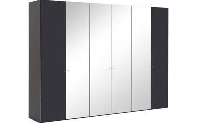 Goossens Kledingkast Easy Storage Ddk, Kledingkast 304 cm breed, 220 cm hoog, 2x draaideur en 4x spiegel draaideur midden Goossens Kledingkast Easy Storage Ddk, Kledingkast 304 cm breed, 220 cm hoog, 2x draaideur en 4x spiegel draaideur midden