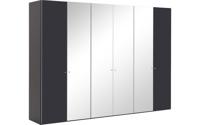 Goossens Kledingkast Easy Storage Ddk, Kledingkast 304 cm breed, 220 cm hoog, 2x draaideur en 4x spiegel draaideur midden - thumbnail