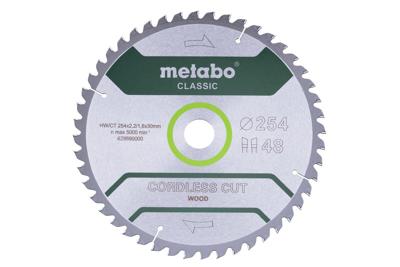 Metabo Accessoires Cirkelzaagblad CordlessCutClassic Ø 254x30 48 WZ 5° /B - 628691000 Metabo Accessoires Cirkelzaagblad CordlessCutClassic Ø 254x30 48 WZ 5° /B - 628691000