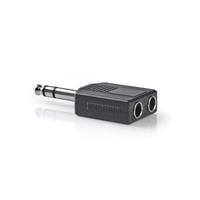 Nedis Stereo-adapter 6,35 mm male naar 2x female - thumbnail