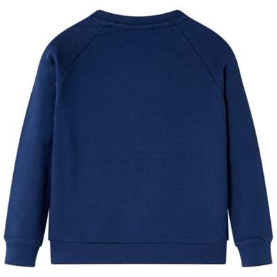 Kindertrui met giraf van pailletten 104 marineblauw