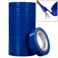 10 stuks 16mm waterdichte PVC isolatie tarra elektriciens elektrische Tape (donkerblauw) - thumbnail