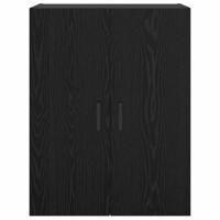 Wandkast Zwart eiken 69.5 x 34 x 90 cm Bewerkt hout - thumbnail