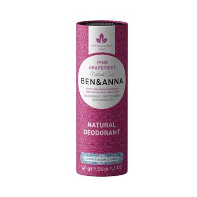 Ben & Anna Deodorant pink grapefruit papertube 40 Gram