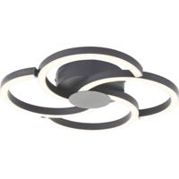 Brilliant G80660/06 Fico Plafondlamp LED 22 W Zwart - thumbnail