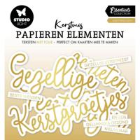 Studio Light • essentials paper elements golden kerstwensen - thumbnail