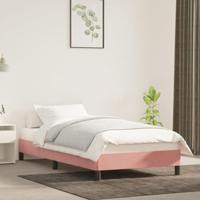 Bedframe fluweel roze 90x190 cm - thumbnail
