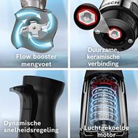 Bosch Haushalt ErgoMaster Serie 6 Staafmixer 1200 W Met maatbeker, Met mixbeker, Multifunctioneel, Met garde, BPA-vrij RVS, Zwart - thumbnail