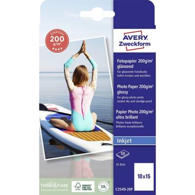 Avery-Zweckform Everyday C2549-20P Fotopapier 10 x 15 cm 200 g/m² 50 vellen Glanzend