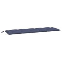 Tuinbankkussens 2 st 180x50x7 cm oxford stof marineblauw - thumbnail