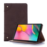 Retro boek stijl horizontale Flip lederen case voor Galaxy tab A 8 (2019) P200/P205 met houder & kaartsleuven & portemonnee (koffie) - thumbnail