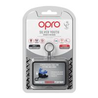 Opro 790007 Silver Superior Fit Mouthguard - Navy-Sky Blue - JR - thumbnail