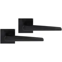 Differnz | Rotterdam deurkruk | vierkant rozet | zwart - thumbnail