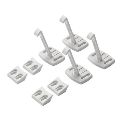 BabyDan lade-/ kastslot schroefbevestiging PE wit 4 stuks