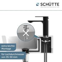 Schutte MONTANA wastafelmengkraan |Zwart Mat - 32316 - thumbnail