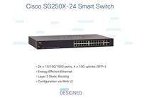 Cisco SG250X-24 24-poorts netwerkschakelaar zwart - thumbnail
