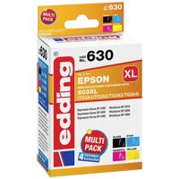 Edding Inktcartridge vervangt Epson 603XL, T03A6, T03A1, T03A2, T03A3, T03A4 Compatibel Combipack Kleur EDD-630 18-630 - thumbnail