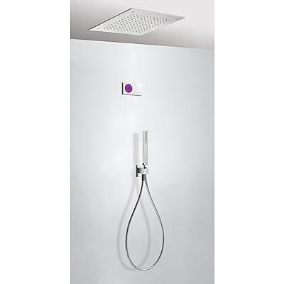 Tres electronische inbouw doucheset met regendouche chroom 09286552 Tres electronische inbouw doucheset met regendouche chroom 09286552