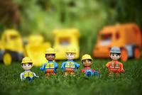 Big power worker midi graafmachine met figuur - thumbnail